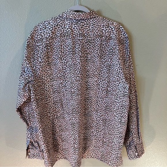 NWT Ted Baker London Dunston Regular Fit Dot Button-Up Shirt, XL, Brown - Picture 4 of 12